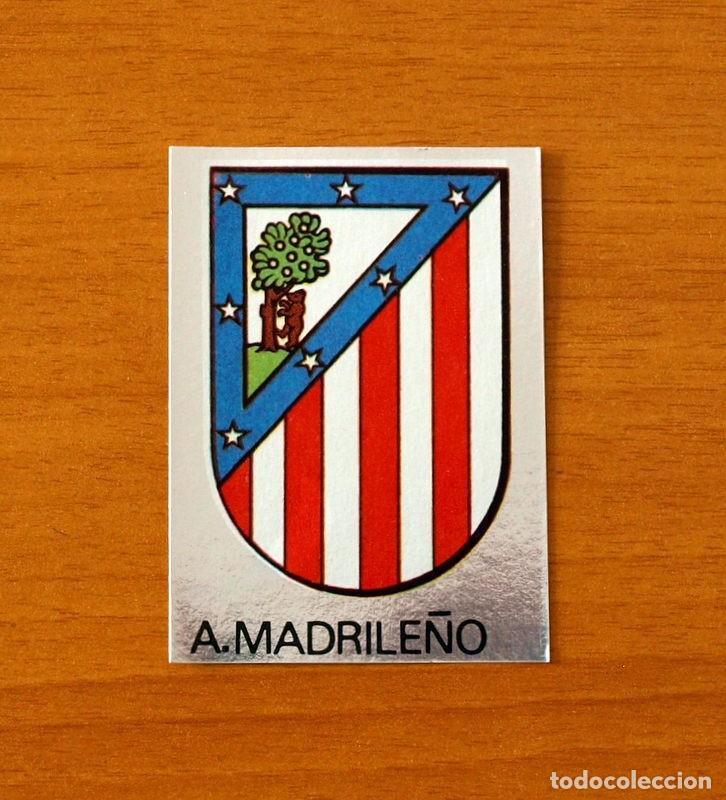 Cromos de F&uacute;tbol: At. Atl&eacute;tico Madrile&ntilde;o-Madrid - N&ordm; 132 Escudo - Editorial Maga 1983-1984, 83-84 - Nunca pegado