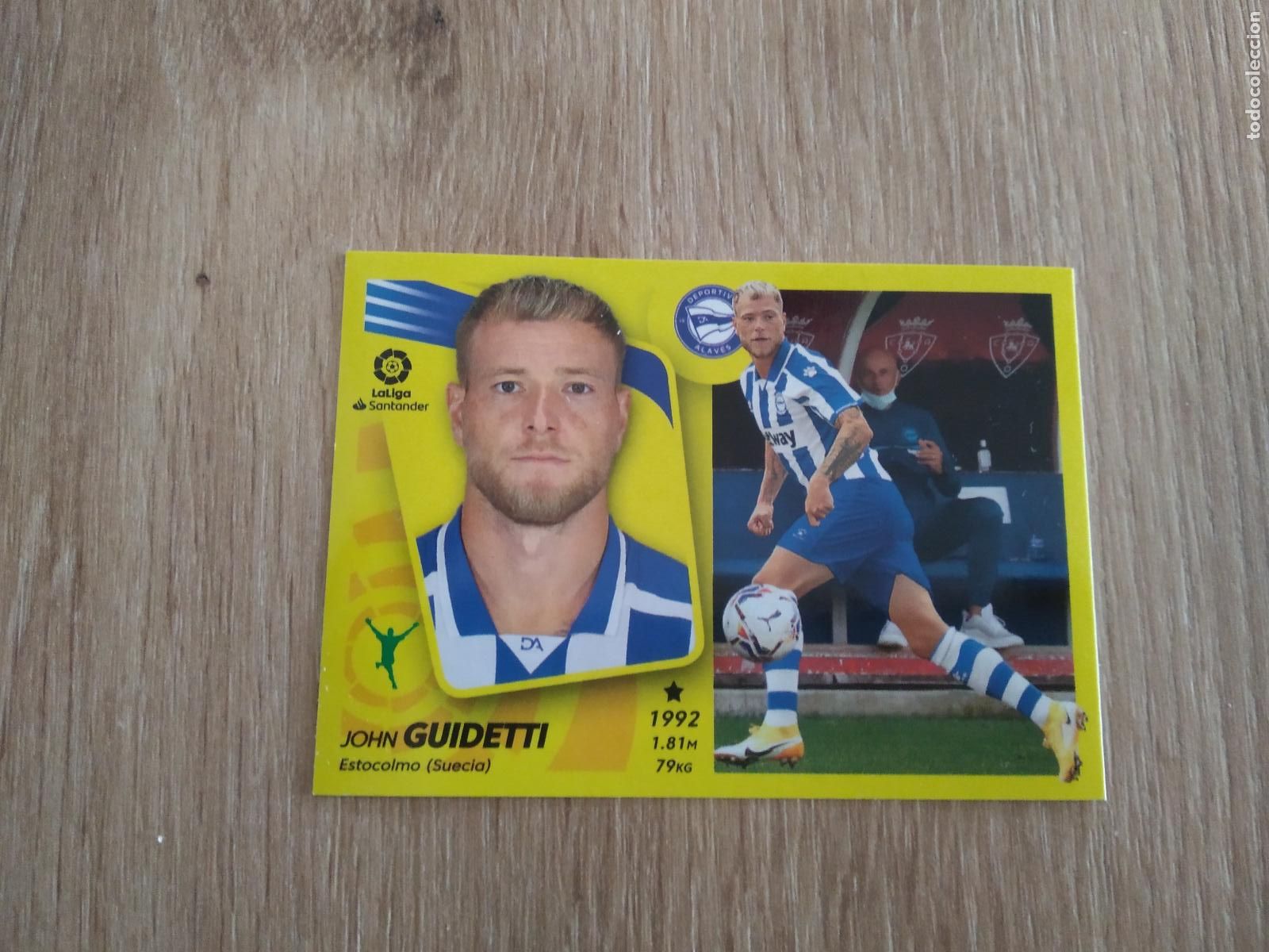 Cromos de F&uacute;tbol: 20 BIS GUIDETTI COLOCA ALAVES CROMO FUTBOL PANINI LIGA 21-22 EDICIONES ESTE 2021-2022