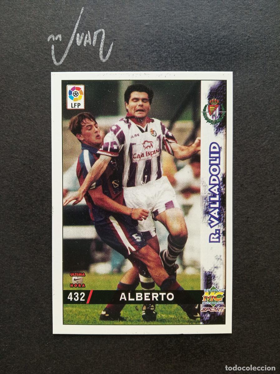 Fu&szlig;ball-Sticker: N&ordm; 432 FICHAJE ULTIMA HORA I ALBERTO REAL VALLADOLID ⚽ MUNDICROMO &reg; 1998 1999 FICHAS LIGA 98 99