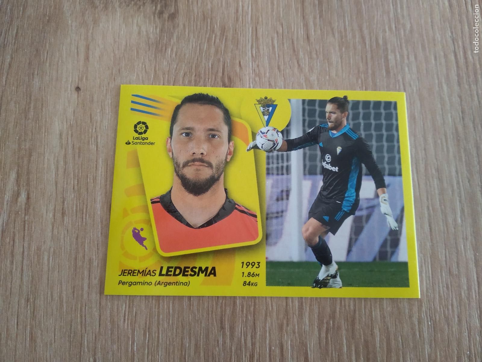 Cromos de F&uacute;tbol: 5 LEDESMA CADIZ CROMO FUTBOL PANINI LIGA 21-22 EDICIONES ESTE 2021-2022