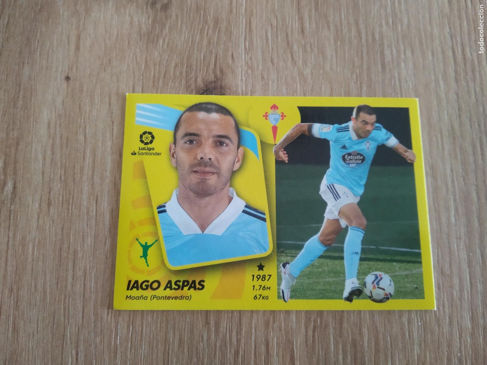 Cromos de F&uacute;tbol: 20 IAGO ASPAS CELTA DE VIGO CROMO FUTBOL PANINI LIGA 21-22 EDICIONES ESTE 2021-2022
