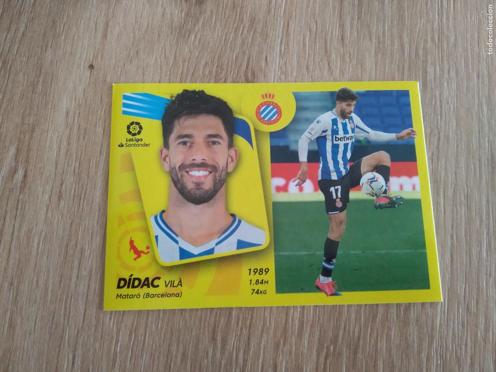 Cromos de F&uacute;tbol: 12B DIDAC VILA ESPANYOL CROMO FUTBOL PANINI LIGA 21-22 EDICIONES ESTE 2021-2022