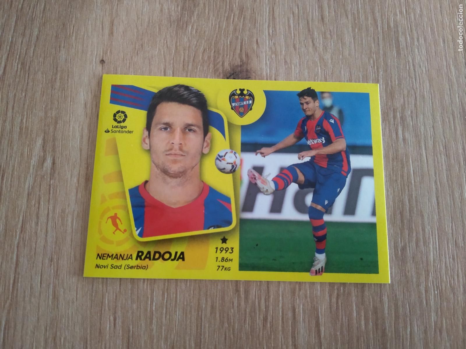 Cromos de F&uacute;tbol: 12A RADOJA LEVANTE CROMO FUTBOL PANINI LIGA 21-22 EDICIONES ESTE 2021-2022