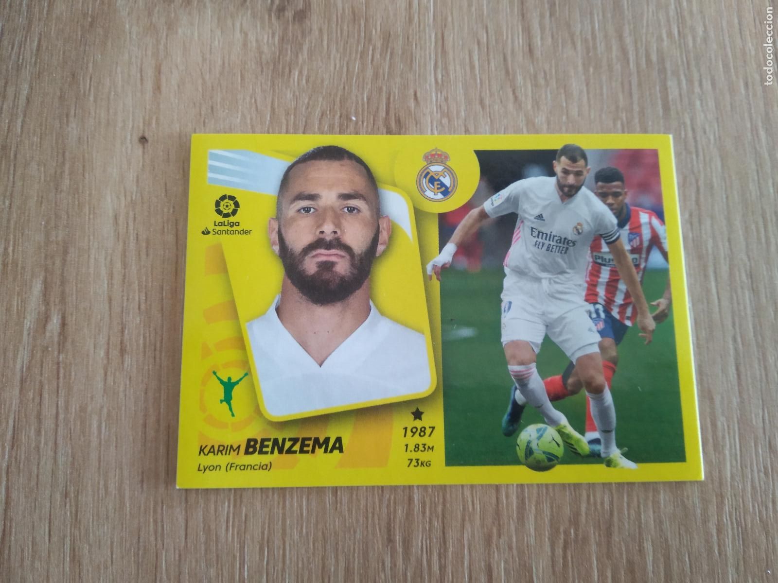 Cromos de F&uacute;tbol: 19 BENZEMA REAL MADRID CROMO FUTBOL PANINI LIGA 21-22 EDICIONES ESTE 2021-2022