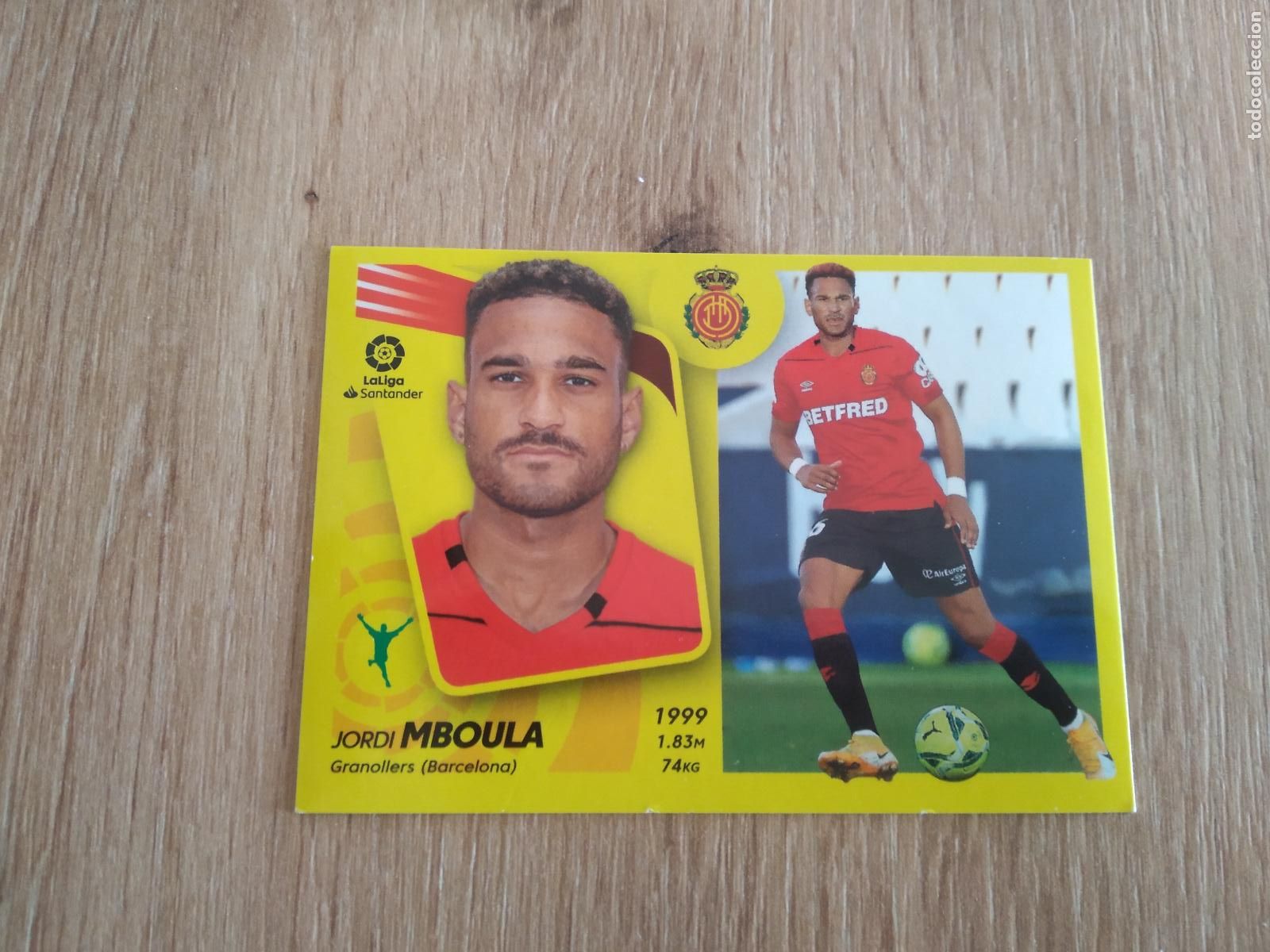 Cartes &agrave; collectionner de Football: 18 BIS MBOULA COLOCA MALLORCA CROMO FUTBOL PANINI LIGA 21-22 EDICIONES ESTE 2021-2022
