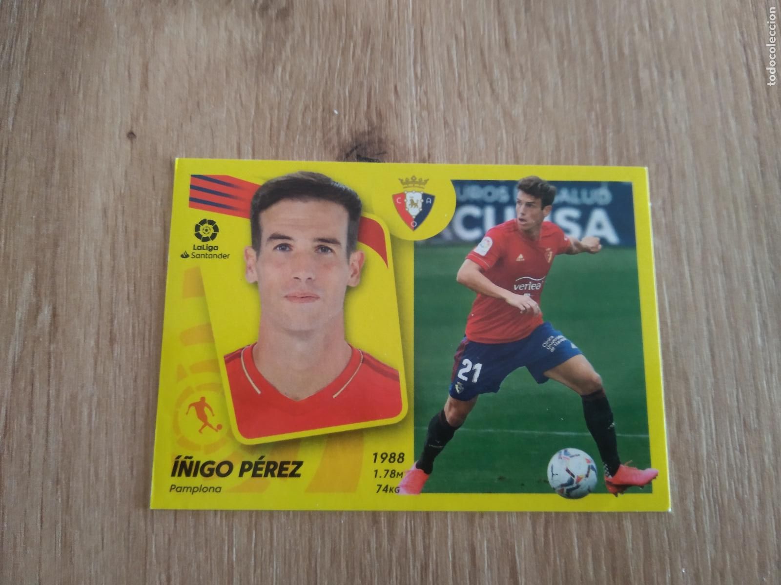 Fu&szlig;ball-Sticker: 15B I&Ntilde;IGO PEREZ OSASUNA CROMO FUTBOL PANINI LIGA 21-22 EDICIONES ESTE 2021-2022
