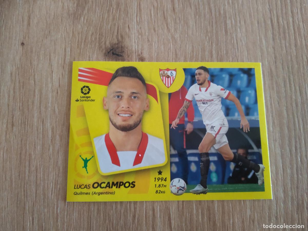 Figurine di Calcio: 18 LUCAS OCAMPOS SEVILLA CROMO FUTBOL PANINI LIGA 21-22 EDICIONES ESTE 2021-2022