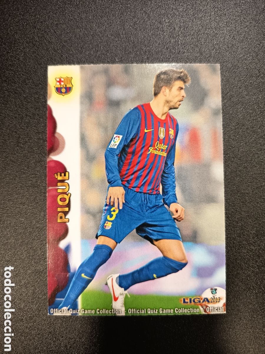 Fu&szlig;ball-Sticker: PIQUE N&ordm; 35 FC BARCELONA CROMO CARD FICHAS LIGA 2012 2013 2012-13 MUNDICROMO