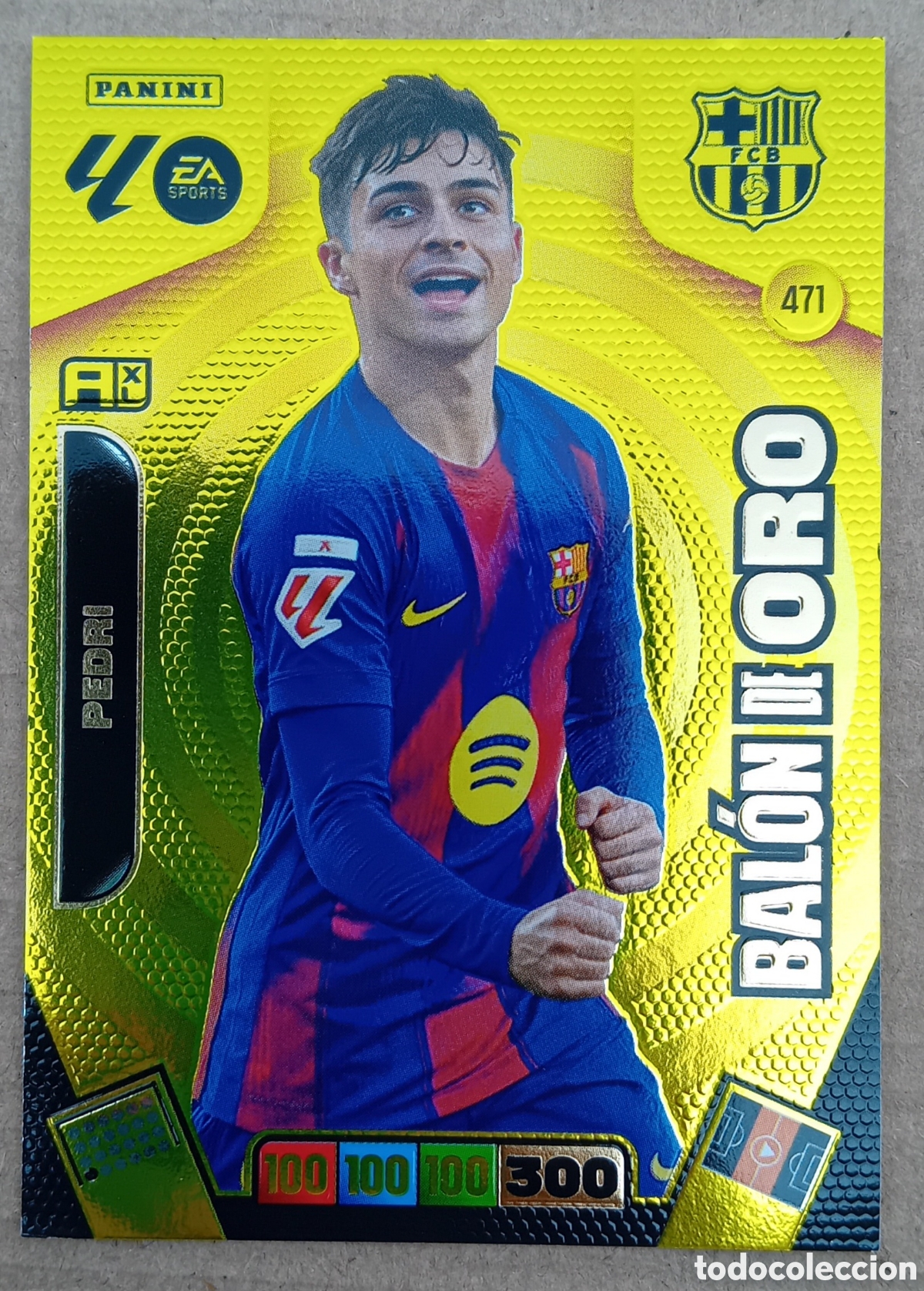 Football Stickers: PEDRI BAL&Oacute;N DE ORO ADRENALYN 2025-26