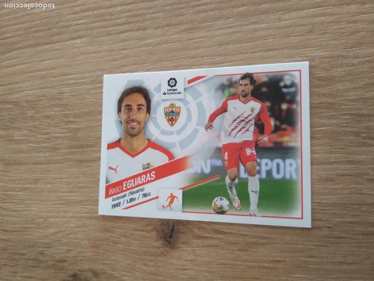 Cromos de F&uacute;tbol: 14 BIS EGUARAS COLOCA ALMERIA CROMO FUTBOL PANINI LIGA 22-23 EDICIONES ESTE 2022-2023
