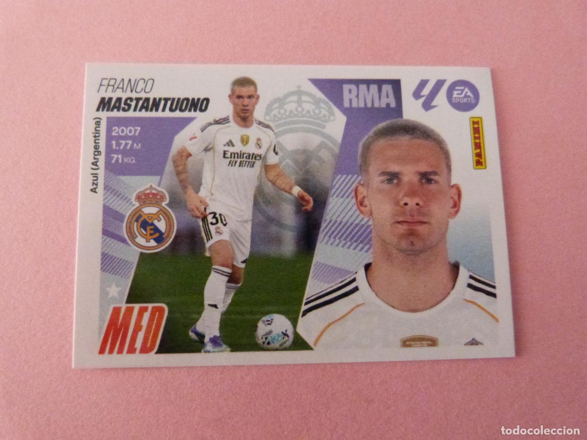 Cromos de F&uacute;tbol: CROMO FUTBOL MASTANTUONO REAL MADRID C.F. ROOKIE SIN PEGAR FICHAJE N&ordm; 46 LIGA ESTE 25-26 3&ordf; EDICION