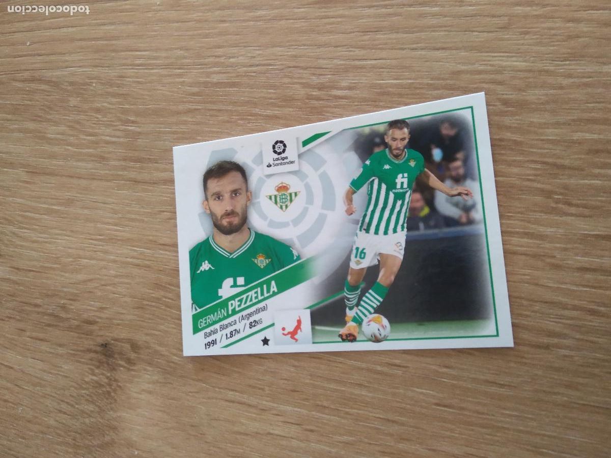 Cromos de F&uacute;tbol: 9 PEZZELLA BETIS CROMO FUTBOL PANINI LIGA 22-23 EDICIONES ESTE 2022-2023