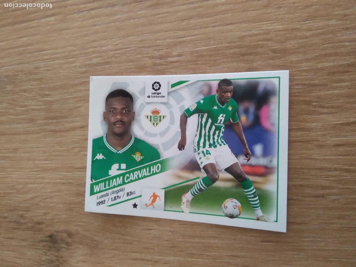 Cromos de F&uacute;tbol: 13A WILLIAM CARVALHO BETIS CROMO FUTBOL PANINI LIGA 22-23 EDICIONES ESTE 2022-2023