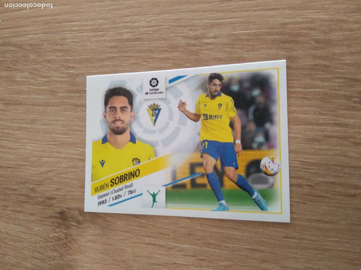 Cromos de F&uacute;tbol: 17 SOBRINO CADIZ CROMO FUTBOL PANINI LIGA 22-23 EDICIONES ESTE 2022-2023