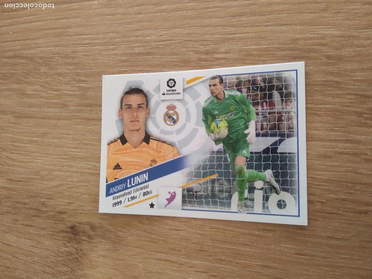 Cromos de F&uacute;tbol: 4 LUNIN REAL MADRID CROMO FUTBOL PANINI LIGA 22-23 EDICIONES ESTE 2022-2023