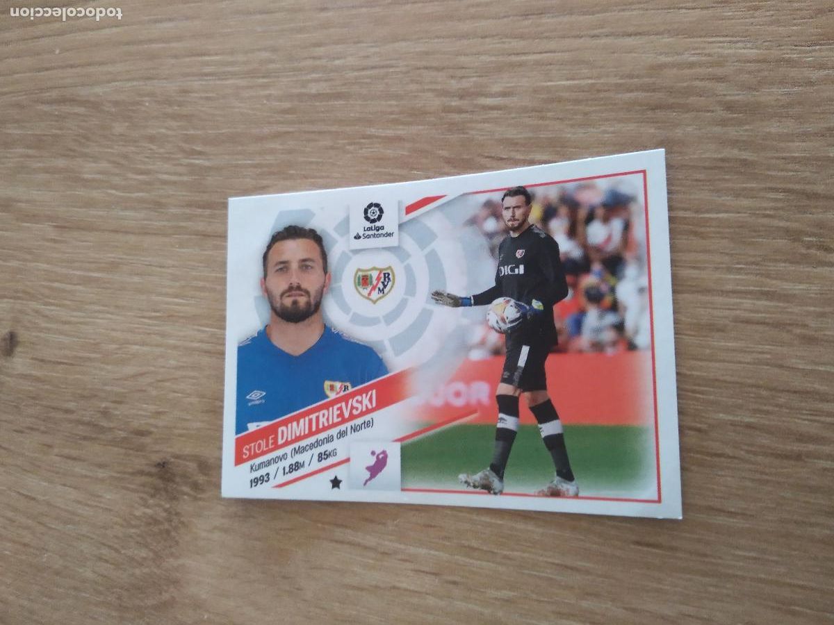 Cromos de F&uacute;tbol: 3 DIMITRIEVSKI RAYO VALLECANO CROMO FUTBOL PANINI LIGA 22-23 EDICIONES ESTE 2022-2023