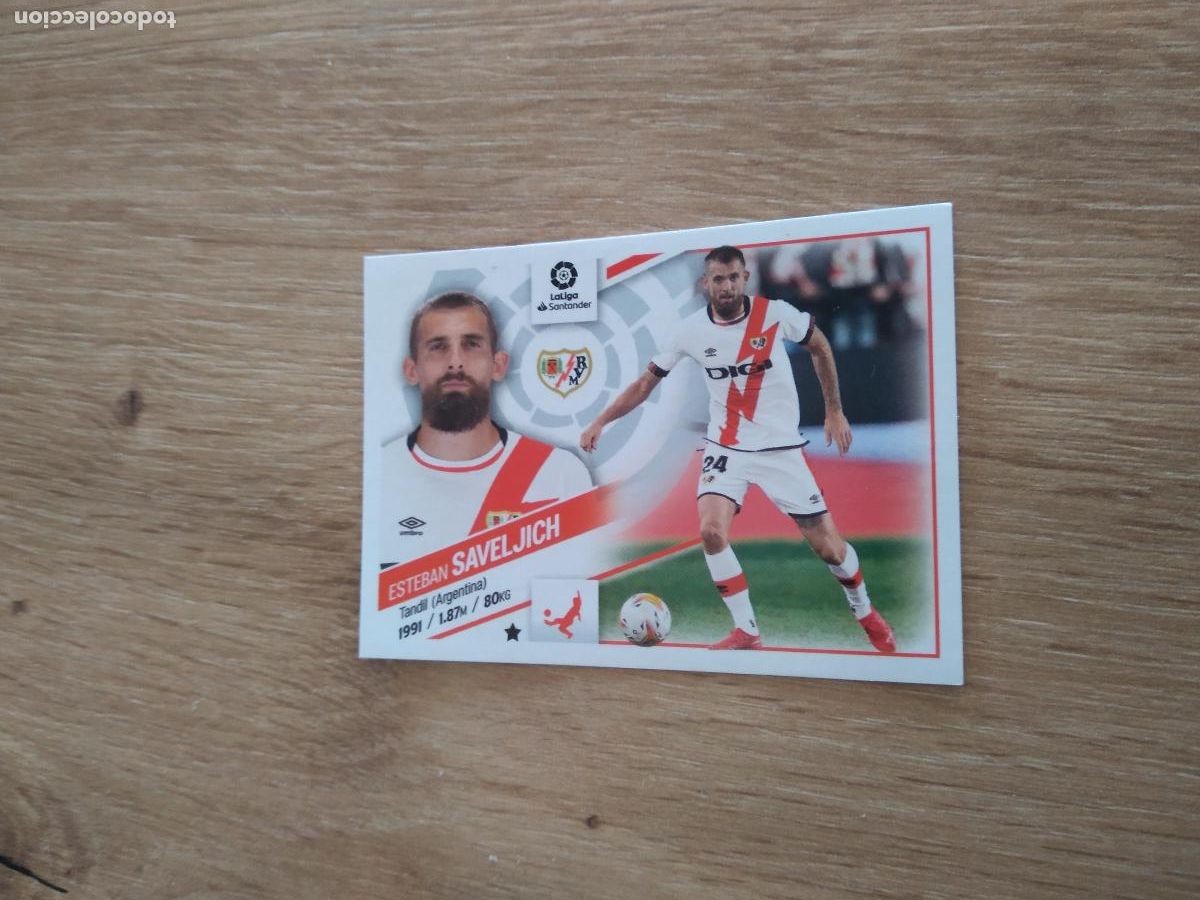 Cromos de F&uacute;tbol: 6 SAVELJICH RAYO VALLECANO CROMO FUTBOL PANINI LIGA 22-23 EDICIONES ESTE 2022-2023