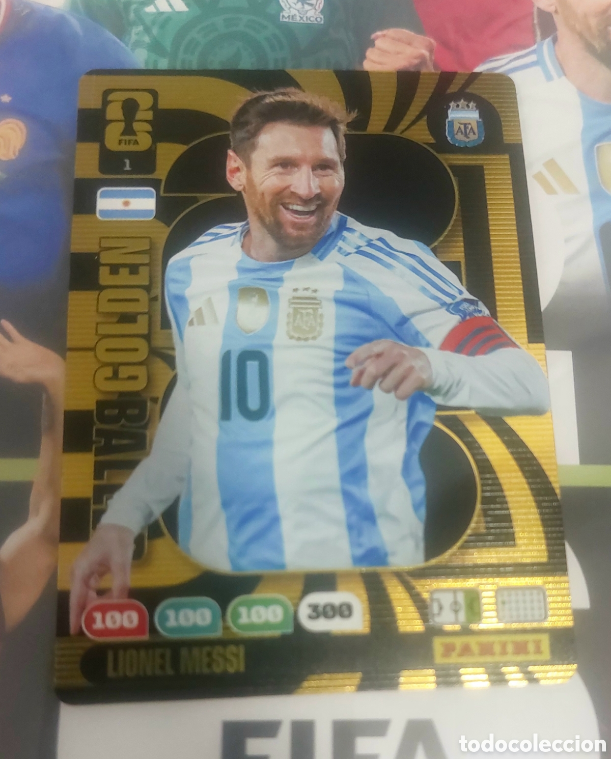 Cromos de F&uacute;tbol: Adrenalyn XL Word Cup 2026.Messi. Golden Baller