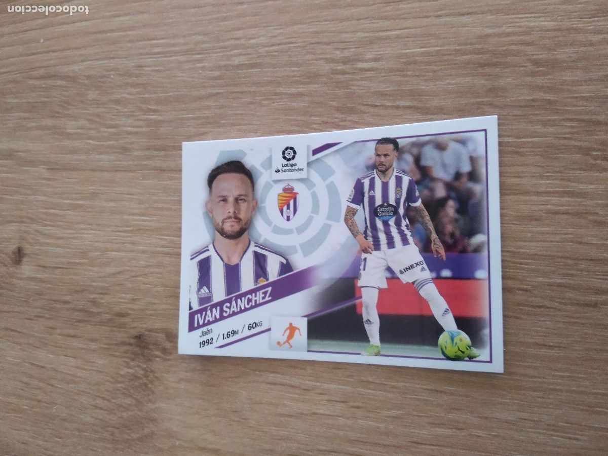 Cromos de F&uacute;tbol: 14 IVAN SANCHEZ VALLADOLID CROMO FUTBOL PANINI LIGA 22-23 EDICIONES ESTE 2022-2023