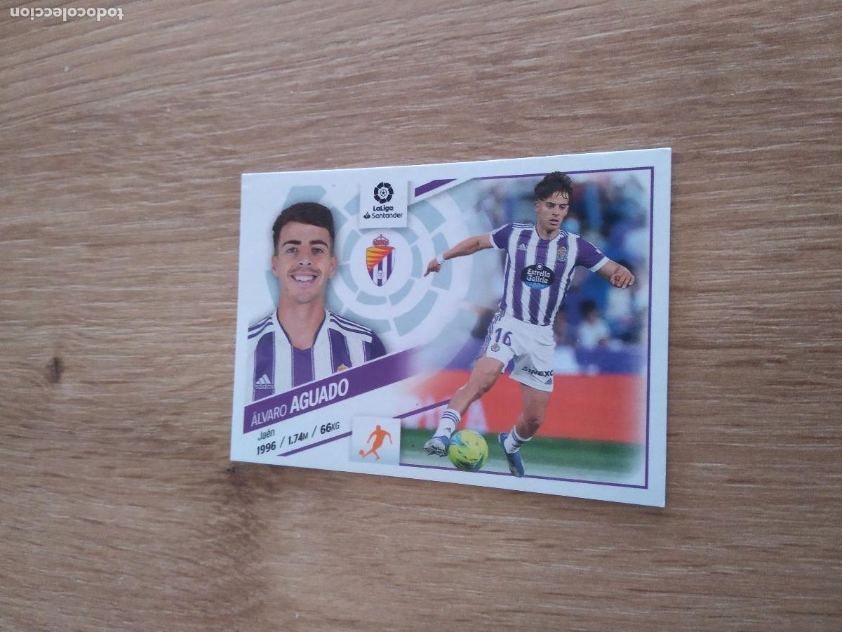 Cromos de F&uacute;tbol: 15 AGUADO VALLADOLID CROMO FUTBOL PANINI LIGA 22-23 EDICIONES ESTE 2022-2023