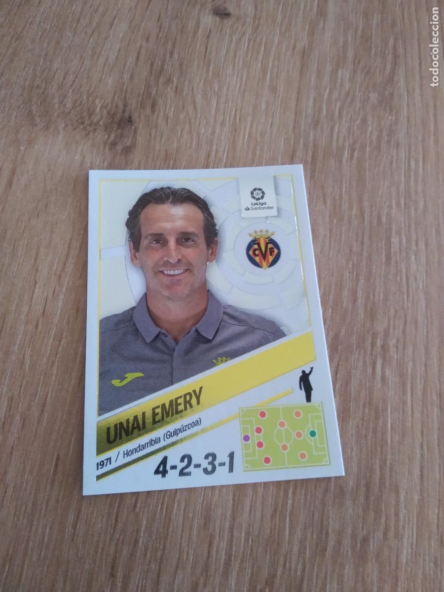 Cromos de F&uacute;tbol: 2 UNAI EMERY VILLARREAL CROMO FUTBOL PANINI LIGA 22-23 EDICIONES ESTE 2022-2023