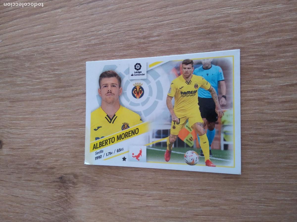 Cromos de F&uacute;tbol: 10 ALBERTO MORENO VILLARREAL CROMO FUTBOL PANINI LIGA 22-23 EDICIONES ESTE 2022-2023