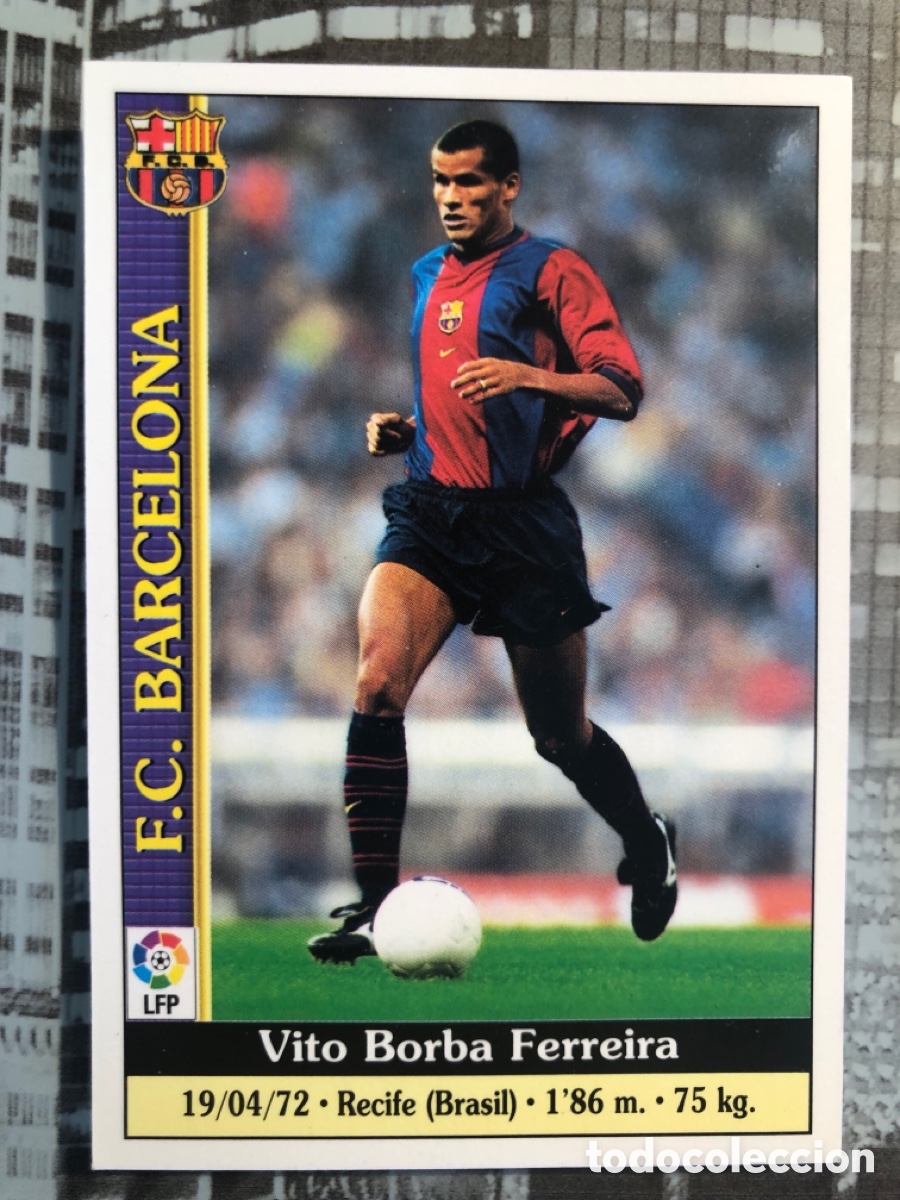 Cromos de F&uacute;tbol: Rivaldo 17 mundi cromo las fichas de la liga fc Barcelona 1999-2000