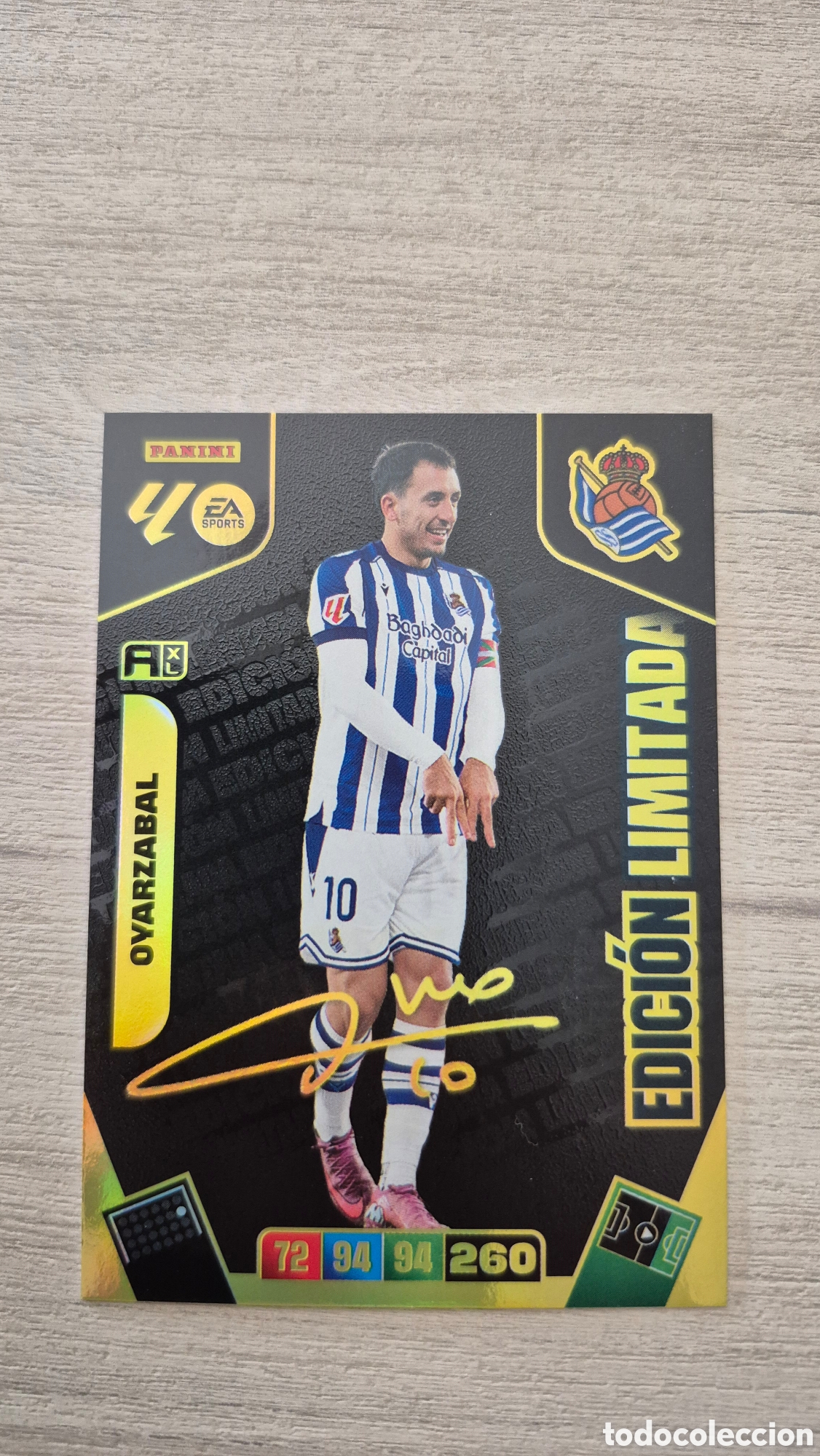 Cromos de F&uacute;tbol: Edicion Limitada Oyarzabal Firma Adrenalyn 25/26