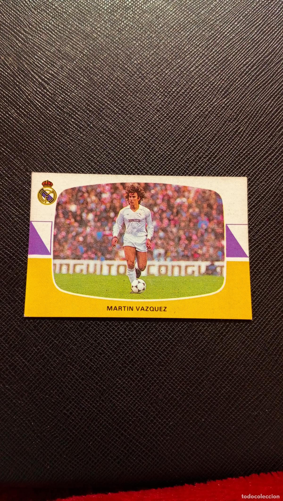 Cromos de F&uacute;tbol: MARTIN VAZQUEZ REAL MADRID CANO 1984 1985 CROMO FUTBOL 84 85 LIGA - SIN PEGAR - A184 PG5