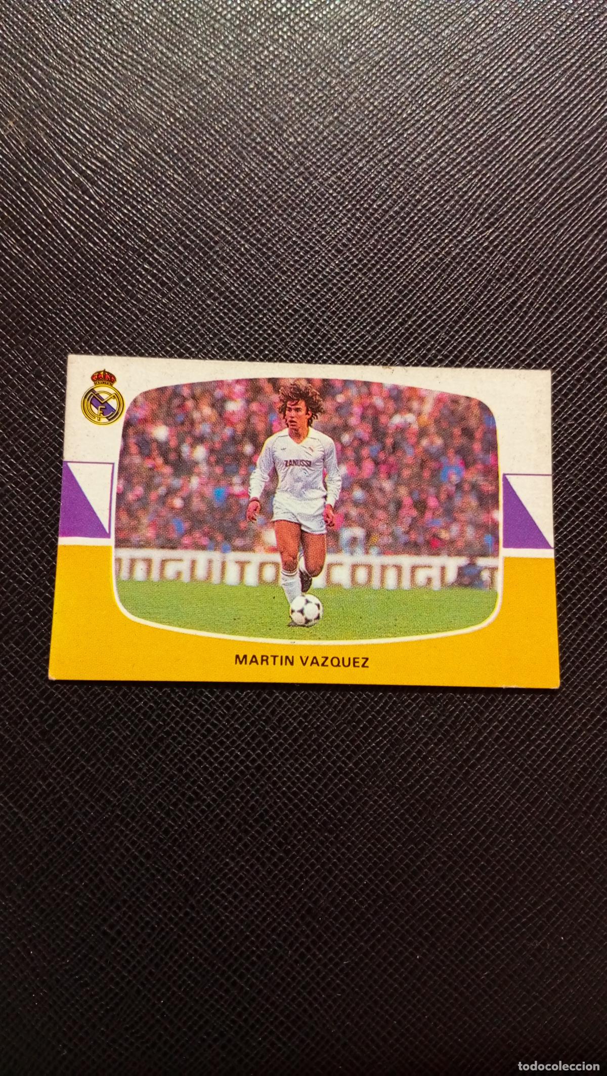 Cromos de F&uacute;tbol: MARTIN VAZQUEZ REAL MADRID CANO 1984 1985 CROMO FUTBOL 84 85 LIGA - SIN PEGAR - A184 PG6