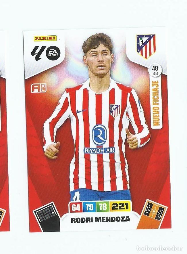 Cromos de F&uacute;tbol: ADRENALYN 2025/2026 48 BIS MENDOZA AT.MADRID , NUEVO PERFECTO