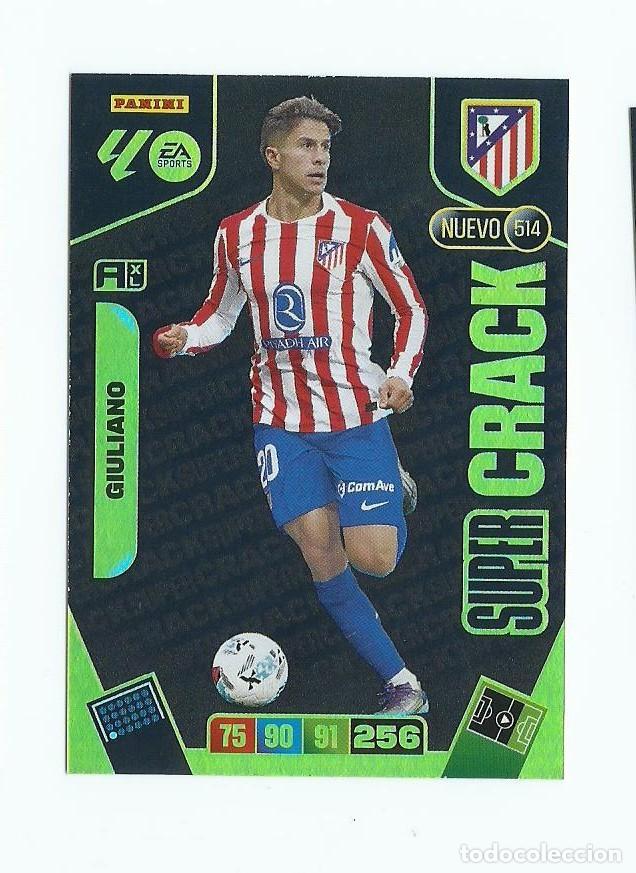 Cromos de F&uacute;tbol: ADRENALYN 2025/2026 514 GIULIANO AT,MADRID &rdquo;&rdquo;NUEVO SUPER CRACKS &rdquo;&rdquo; , NUEVO PERFECTO