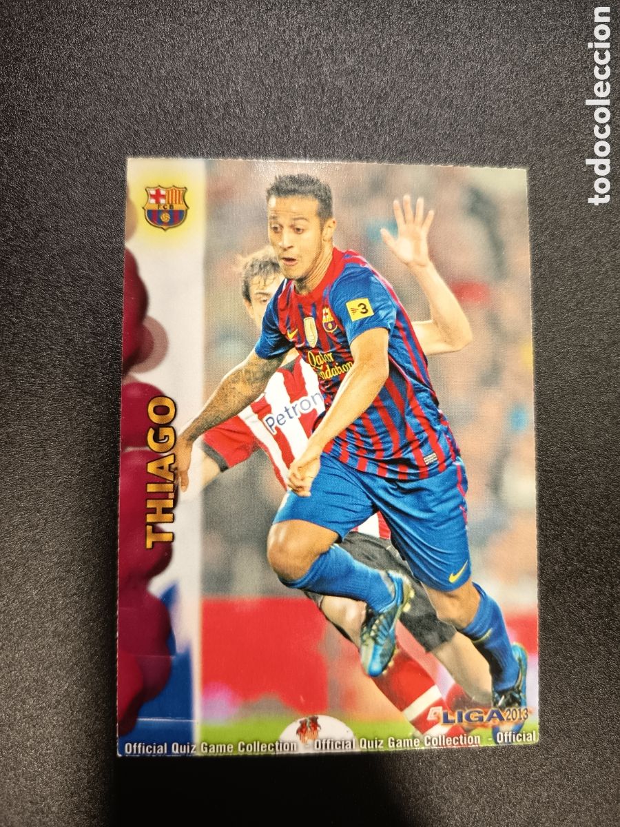 Cromos de F&uacute;tbol: THIAGO N&ordm; 46 FC BARCELONA CROMO CARD FICHAS LIGA 2012 2013 2012-13 MUNDICROMO