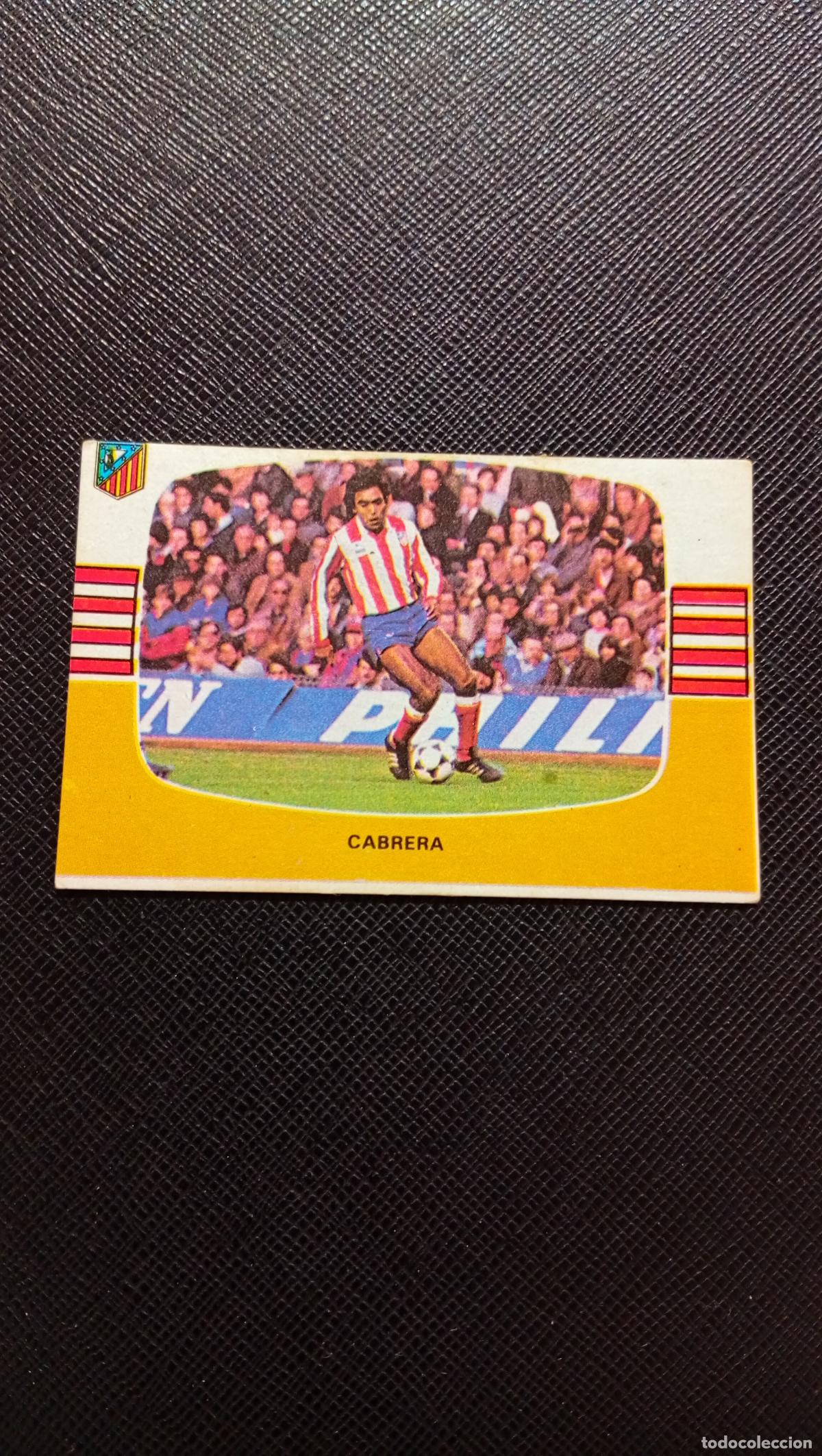 Cromos de F&uacute;tbol: CABRERA AT MADRID CANO 1984 1985 CROMO FUTBOL 84 85 LIGA - SIN PEGAR - A184 PG18