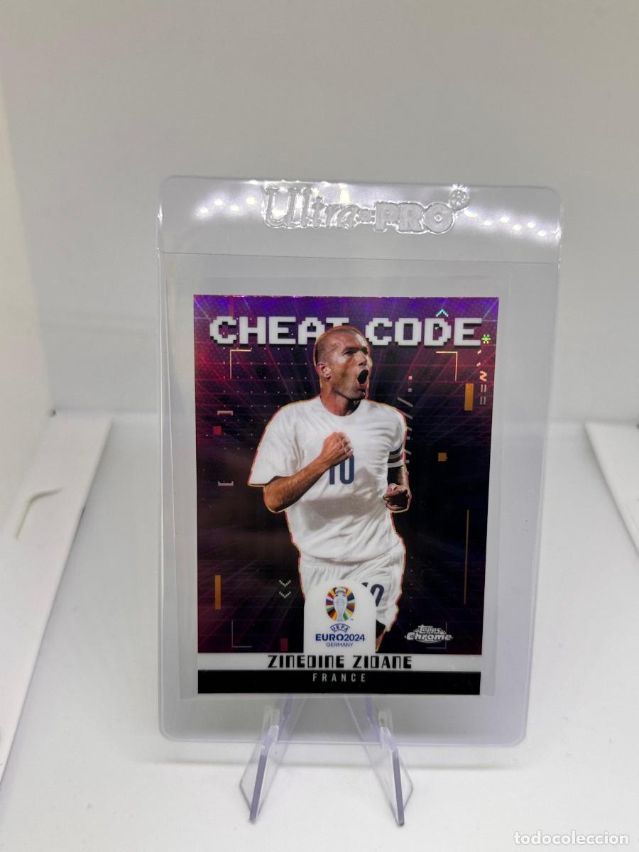 topps leg8 fra zinedine zidane pink sticker euro 2024 (Neu (gemäss