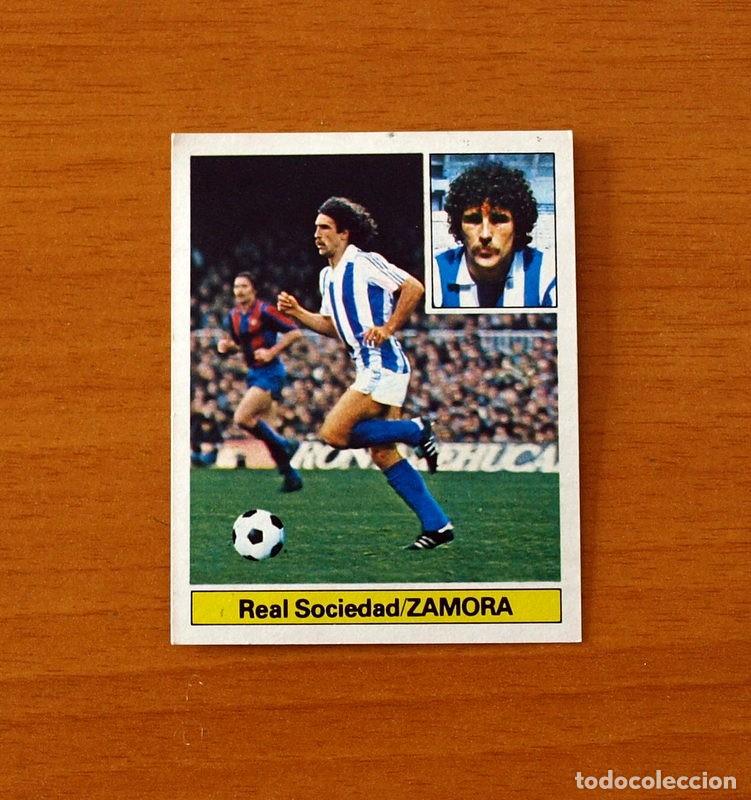 Cromos de F&uacute;tbol: Real Sociedad - Zamora - Ediciones Este 1981-1982, 81-82 - Nunca pegado