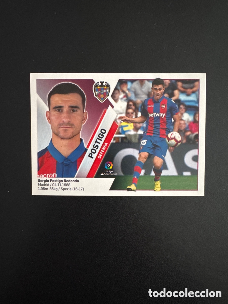 Figurine di Calcio: POSTIGO LEVANTE N&Uacute;MERO 6A LIGA ESTE 2019 2020