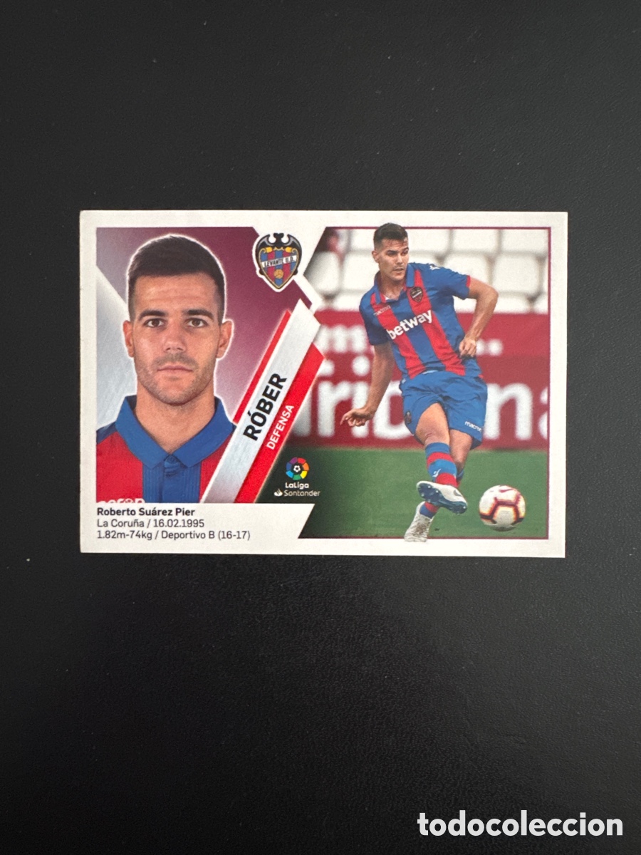Fu&szlig;ball-Sticker: ROBER LEVANTE N&Uacute;MERO 6B LIGA ESTE 2019 2020