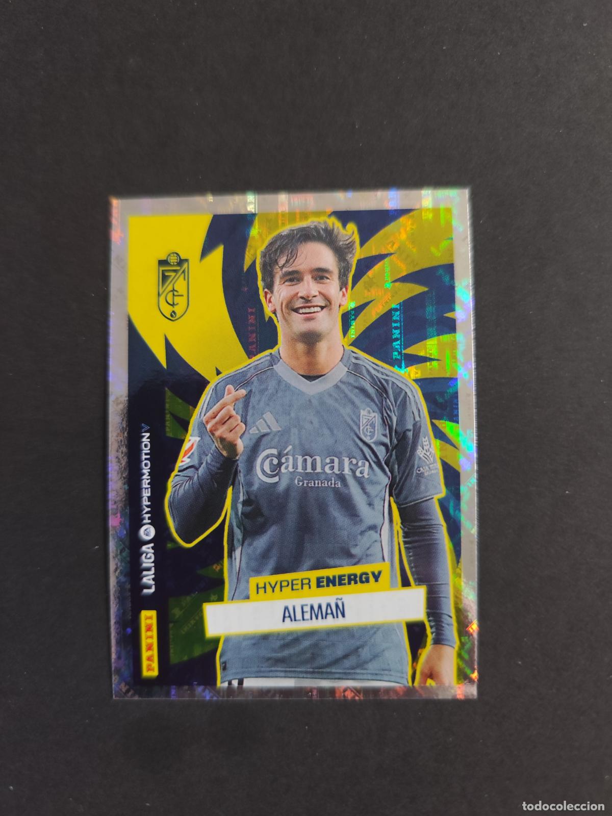 Football Stickers: 467 ALEMA&Ntilde; GRANADA HYPER ENERGY SEGUNDA 2&ordf; DIVISI&Oacute;N LIGA HYPERMOTION 2025 2026 25 26 PEDIDO M&Iacute;