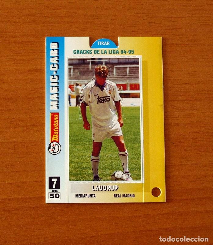 Cromos de F&uacute;tbol: Real Madrid - N&ordm; 7 Laudrup - Cracks de la Liga 94-95-1994-1995 - Matutano Magic Card