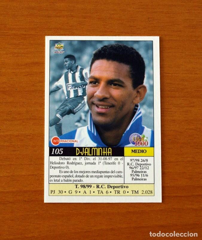 Cromos de F&uacute;tbol: Deportivo La Coru&ntilde;a - N&ordm; 105, Djalminha - Mundicromo Las Fichas de la Liga 1999-2000, 99-00