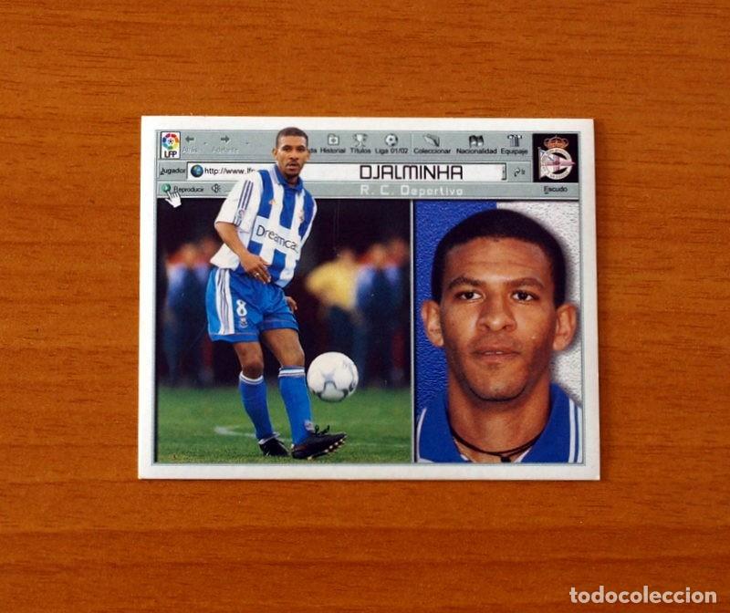 Football Stickers: Deportivo La Coru&ntilde;a - Djalminha - Ediciones Este Liga 2001-2002, 01-02 - Nunca Pegado