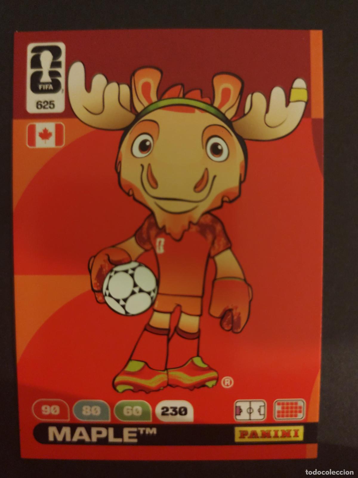 Fu&szlig;ball-Sticker: 625 MAPLE MASCOTA ADRENALYN MUNDIAL FIFA WORLD CUP 2026 PANINI