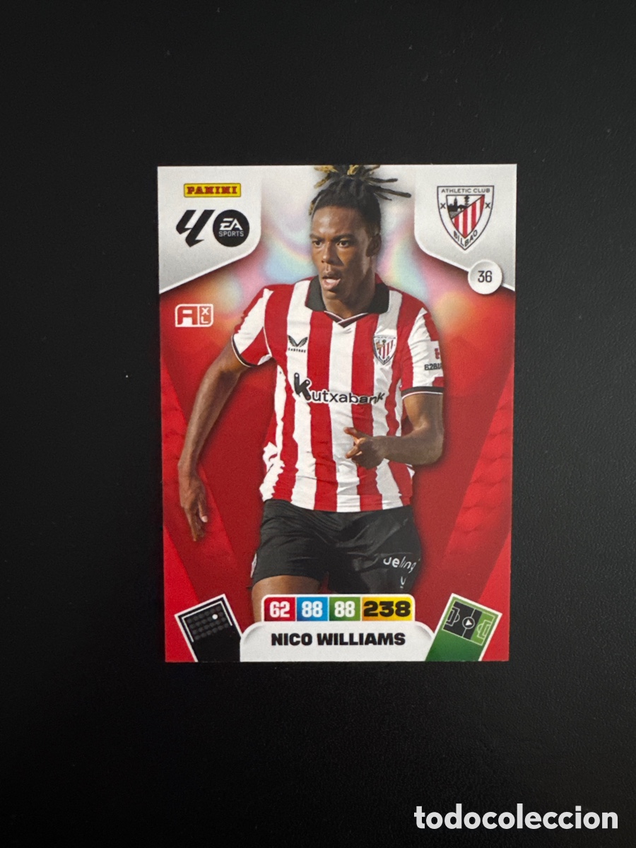 Cromos de Futebol: NICO WILLIAMS NUMERO 36 ADRENALYN 2025 2026