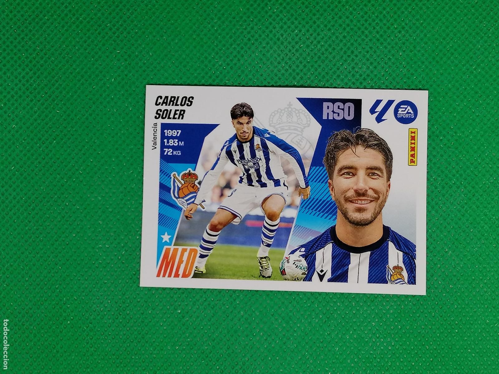 Cartes &agrave; collectionner de Football: 57 CARLOS SOLER REAL SOCIEDAD ULTIMOS FICHAJES ⚽ PANINI LIGA ESTE 25 26 2025 2026 ⚽