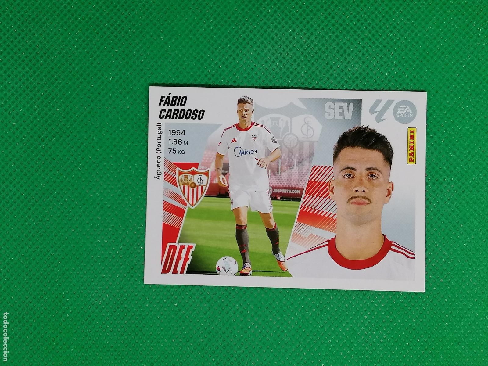 Cartes &agrave; collectionner de Football: 60 FABIO CARDOSO SEVILLA ULTIMOS FICHAJES ⚽ PANINI LIGA ESTE 25 26 2025 2026 ⚽