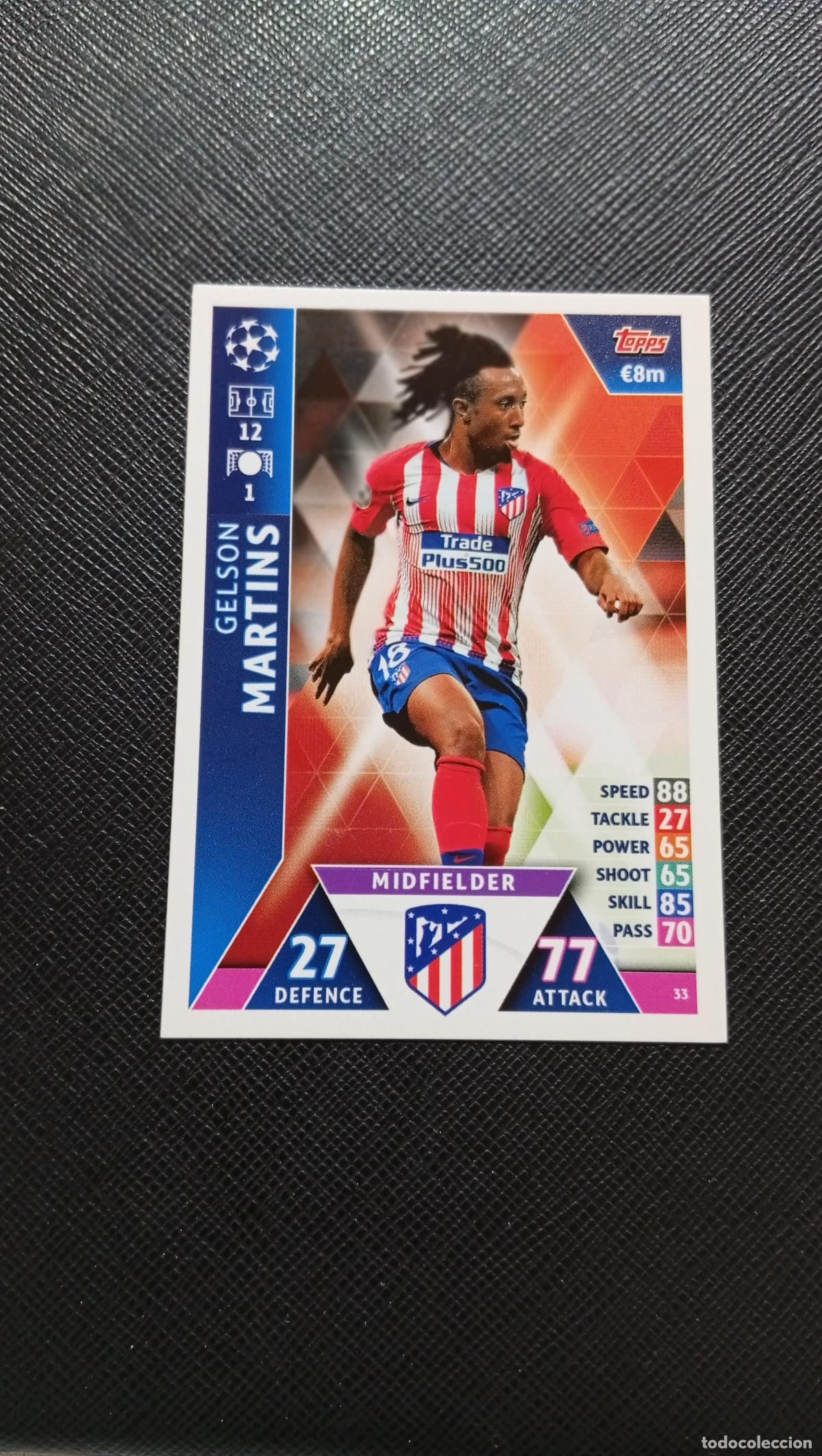 Cromos de f&uacute;tbol: 33 MARTINS AT MADRID TOPPS MATCH ATTAX 2018 2109 FUTBOL CROMO 18 19 - A184 PG42 B