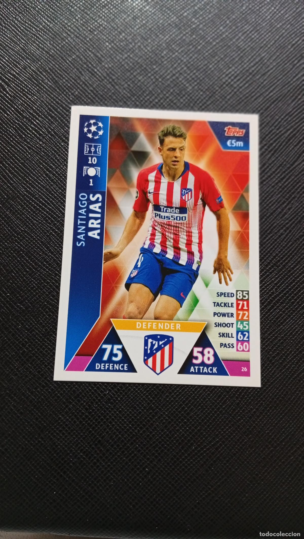 Cartes &agrave; collectionner de Football: 26 ARIAS AT MADRID TOPPS MATCH ATTAX 2018 2109 FUTBOL CROMO 18 19 - A184 PG44