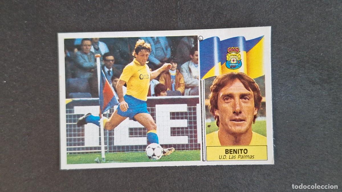 Football Stickers: L4 BENITO U. D. LAS PALMAS LIGA ESTE 1986 1987 86 87 RECUPERADO DESPEGADO