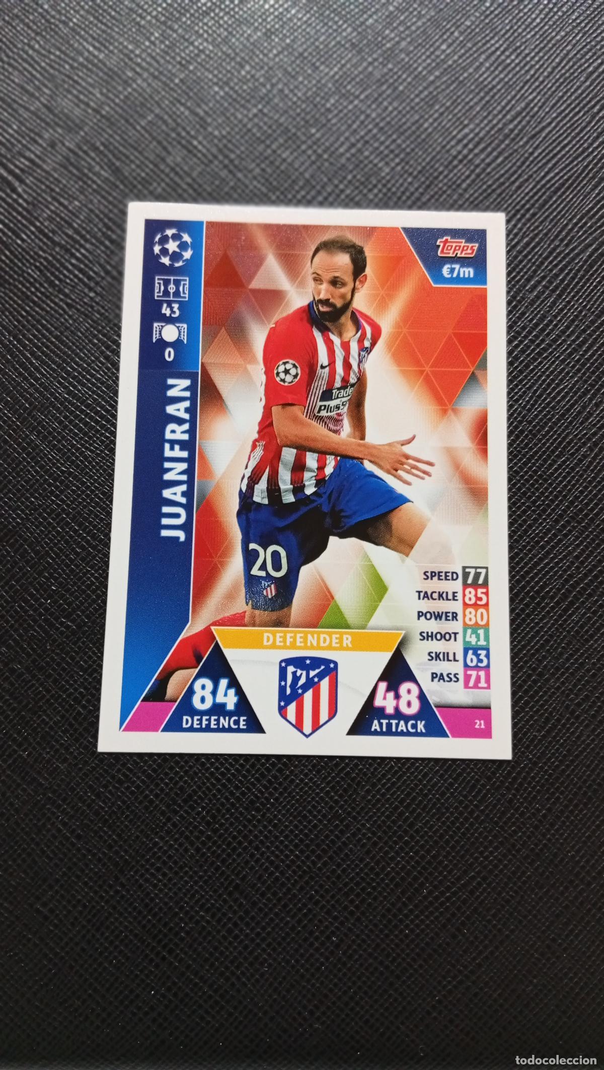 Cromos de F&uacute;tbol: 21 JUANFRAN AT MADRID TOPPS MATCH ATTAX 2018 2109 FUTBOL CROMO 18 19 - A184 PG47